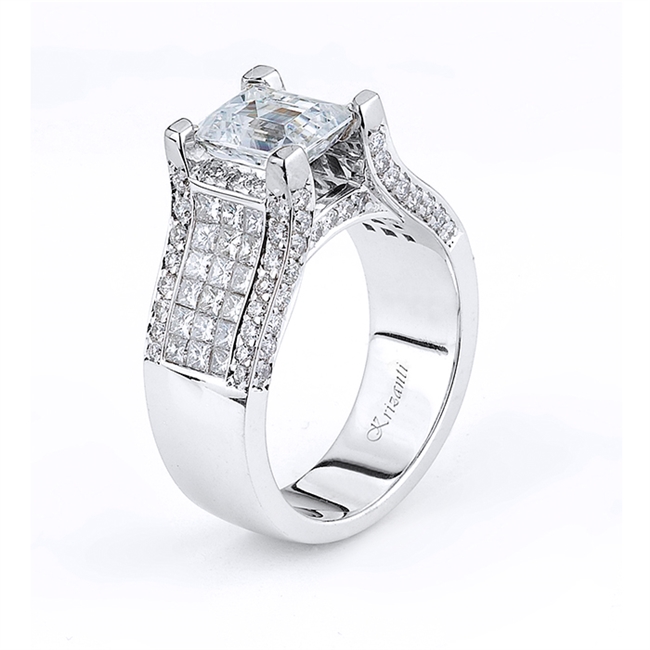 18KTW INVISIBLE SET, ENGAGEMENT RING 1.75CT